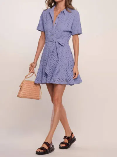 Shop Heartloom Drea Mini Dress In Peri In Blue