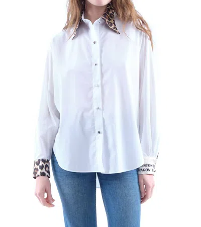 Shop La Prestic Ouiston Brook Shirt Blouse In Mix White