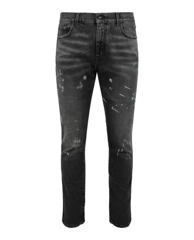 Shop Off-white Diag-outline Skinny Jeans In Grey