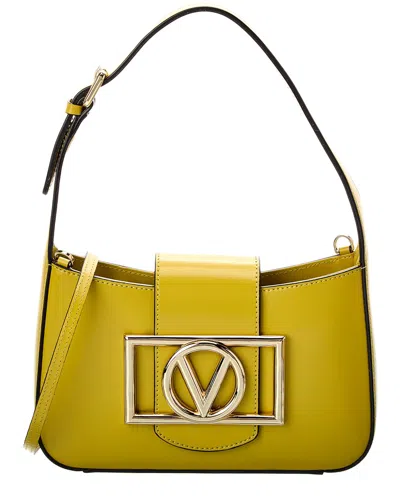 Shop Valentino By Mario Valentino Kai Leather Crossbody In Yellow