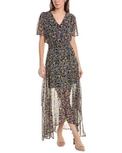 Shop Vince Camuto Smocked Waist Maxi Dress In Multi