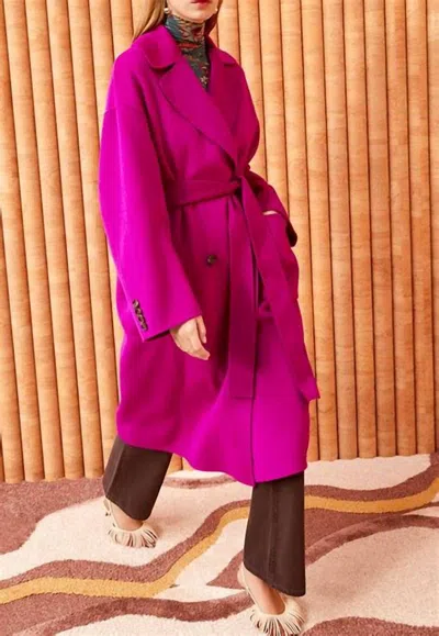 Shop Ulla Johnson Brigitte Coat In Thistle In Pink