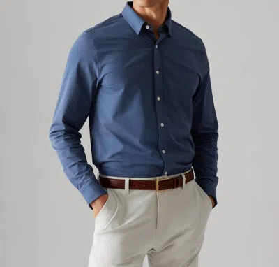 Shop Rhone Commuter Shirt-slim Fit In Blue Geo Dot
