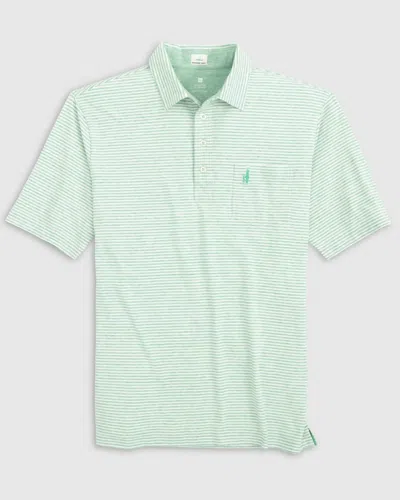 Shop Johnnie-o Dante Hanging Out Polo In Parakeet In Green
