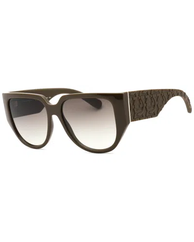 Shop Ferragamo Women's Sf1088se 57mm Sunglasses In Grey