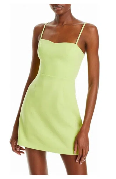 Shop French Connection Whisper Tieback Dress In Sharp Gr In Yellow