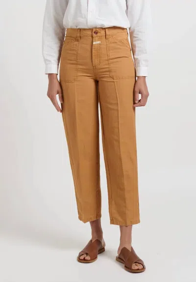 Shop Closed Abe Pants In Gold Earth In Brown