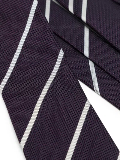 Shop Paul Smith Diagonal Stripe Silk Necktie