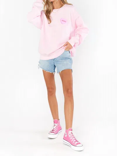Shop Show Me Your Mumu Stanley Sweatshirt In Candy Crush Graphic In Pink