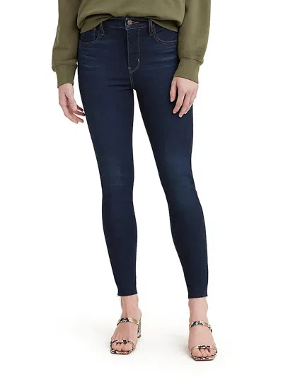 Shop Levi's 720 Womens High Rise Dark Wash Skinny Jeans In Blue