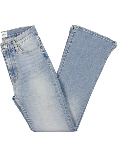 Shop Hudson Blair Womens High-rise Bootcut Cropped Jeans In Blue