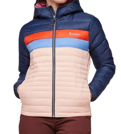 Shop Cotopaxi Women's Fuego Hooded Down Jacket In Ink/rosewood In Multi
