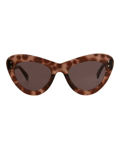 Shop Alaïa Cat Eye-frame Acetate Sunglasses In Brown