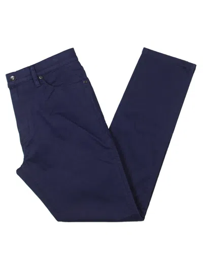 Shop Dockers Mens Twill Slim Fit Khaki Pants In Blue