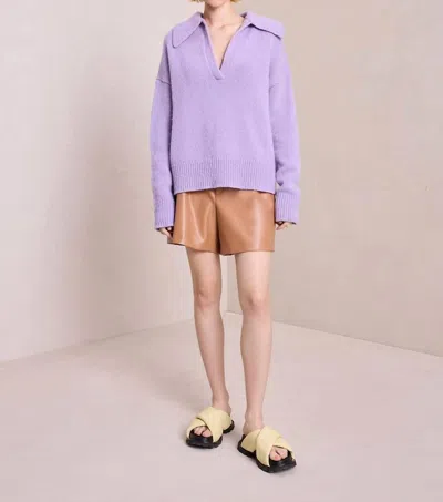 Shop A.l.c Landon Wool Pullover Sweater In Lilac In Purple