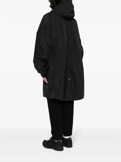 Shop Junya Watanabe Drop-shoulder Hooded Parka Coat