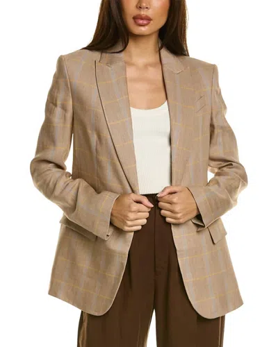 Shop A.l.c Donovan Jacket In Tawny Plaid In Brown