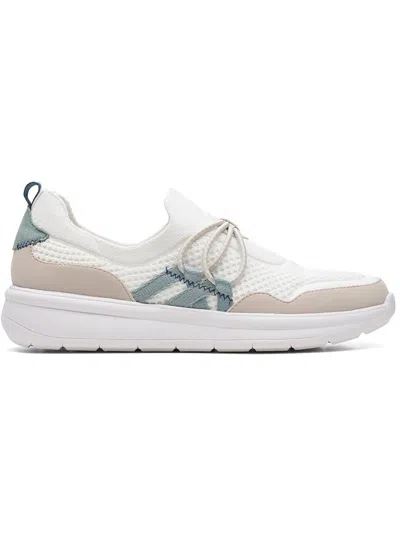 Shop Cloudsteppers By Clarks Ezera Run Womens Knit Slip On Casual And Fashion Sneakers In White