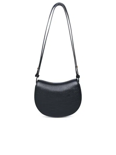 Shop Burberry 'rocking Horse' Mini Bag In Black Leather