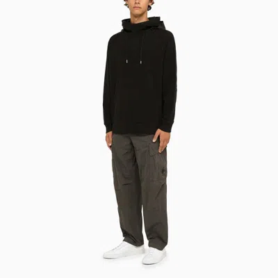 Shop C.p. Company Goggle Hoodie In Black