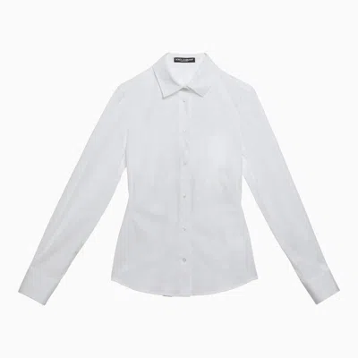 Shop Dolce & Gabbana Dolce&gabbana Stretch Tight Shirt In White