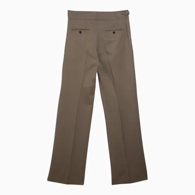 Dolce & Gabbana Dolce&gabbana Beige Wool Tailored Trousers Men In Beige