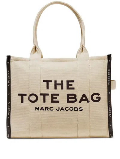 Shop Marc Jacobs The Jacquard Large Tote  Bags In Nude & Neutrals