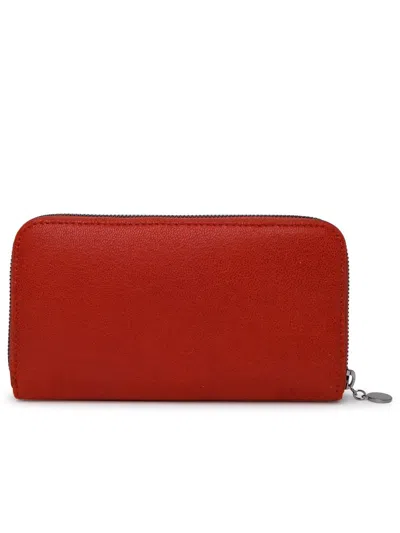 Shop Stella Mccartney Recycled Polyester Wallet In Red