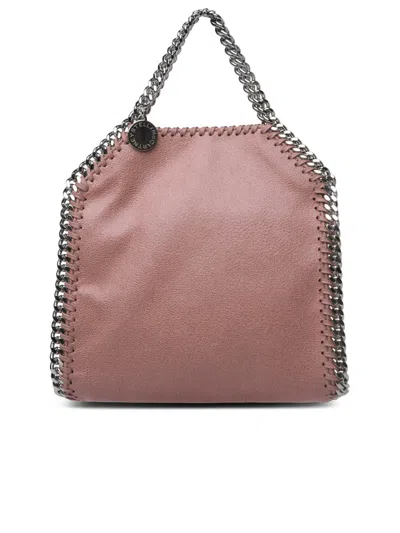 Shop Stella Mccartney Tiny 'falabella' Tote Bag In Pink Recycled Polyester Blend