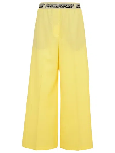 Stella Mccartney Yellow Wool Pants In Yellow