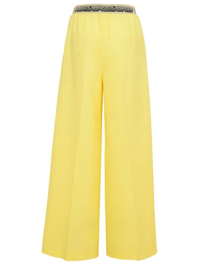 Shop Stella Mccartney Yellow Wool Pants