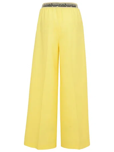 Stella Mccartney Yellow Wool Pants In Yellow