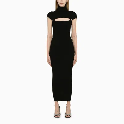 Shop Attico The  Knit Dress In Black