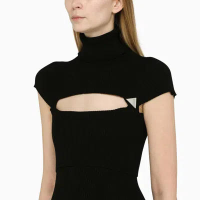Shop Attico The  Knit Dress In Black