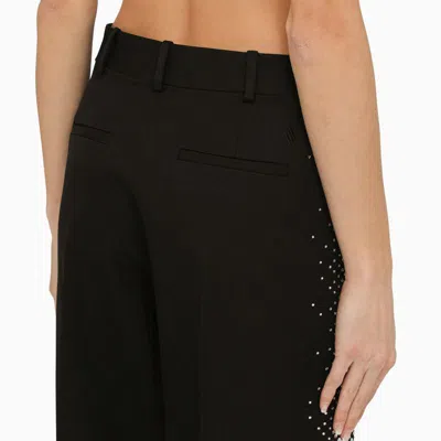 Shop Attico The  Jagger Trousers With Thermostrass In Black
