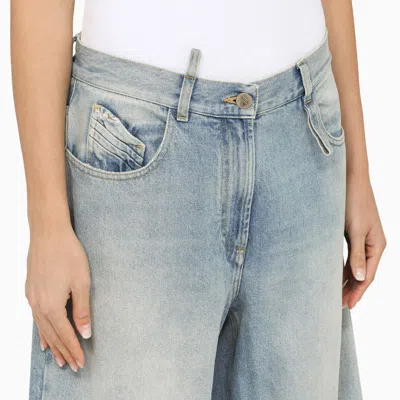 Shop Attico The  Light Jeans With Cut-out In Blue