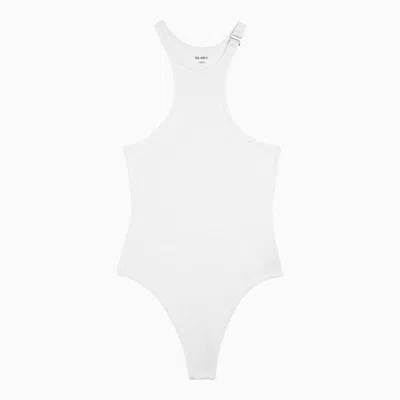 Shop Attico The  One-piece Swimming Costume In White