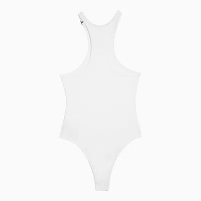 Shop Attico The  One-piece Swimming Costume In White