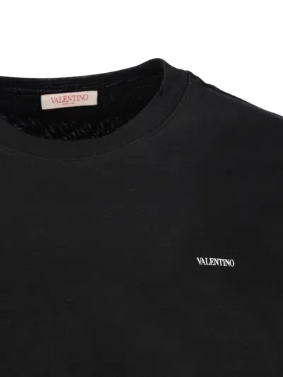 Shop Valentino Garavani T-shirt And Polo In Black