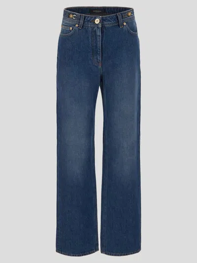 Versace Blue Medusa '95 Denim Pants In Blue
