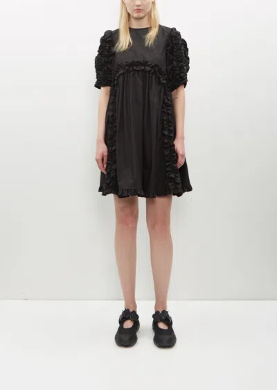 Shop Cecilie Bahnsen Ginny Dress Cotton In Black