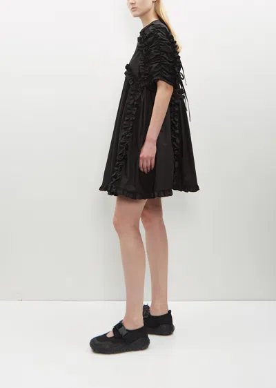 Shop Cecilie Bahnsen Ginny Dress Cotton In Black
