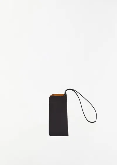Shop Isaac Reina Glasses Case With Neck Strap — Black