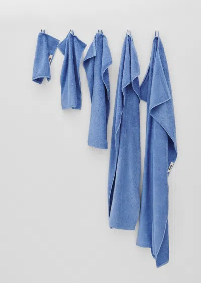 Shop Tekla Guest Towel In Clear Blue