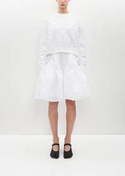 Shop Cecilie Bahnsen Gudrun Jumper Darcy Check Knit In White
