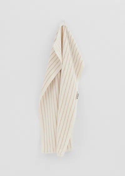 Shop Tekla Hand Towel In Sienna Stripes