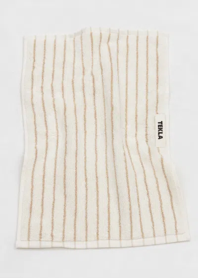 Shop Tekla Hand Towel In Sienna Stripes