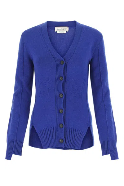 Shop Alexander Mcqueen Knitwear In Blue