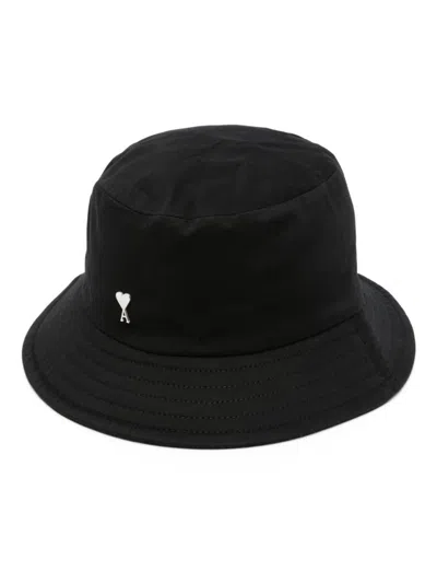 Shop Ami Alexandre Mattiussi Ami Paris Hats In Black