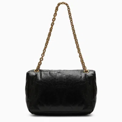 Shop Balenciaga Small Monaco Bag With Chain In Black